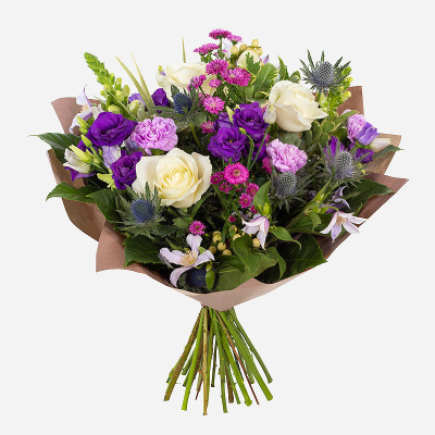 Cool Breeze - This classical stylish collection of flowers make this hand tied the perfect gift. Professionally arranged and delivered by a local florist. Available for same day delivery when ordered before 2pm.