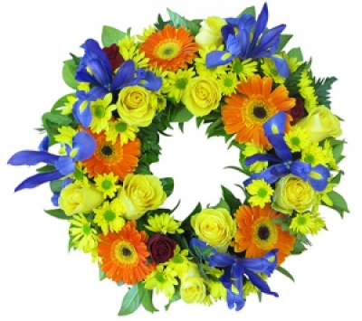 sympathy wreath - sympathy wreath for funeral service. color scheme can be changed as per customer's request.