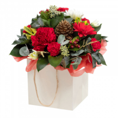 A Christmas Carol - A selection of customer favourite flowers and foliage in a design that’s simply the perfect Christmas present. 
